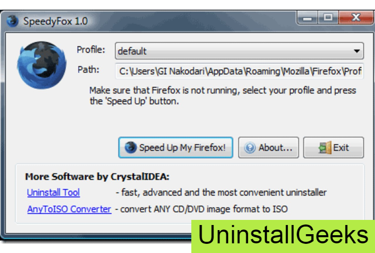 Uninstall SpeedyFox