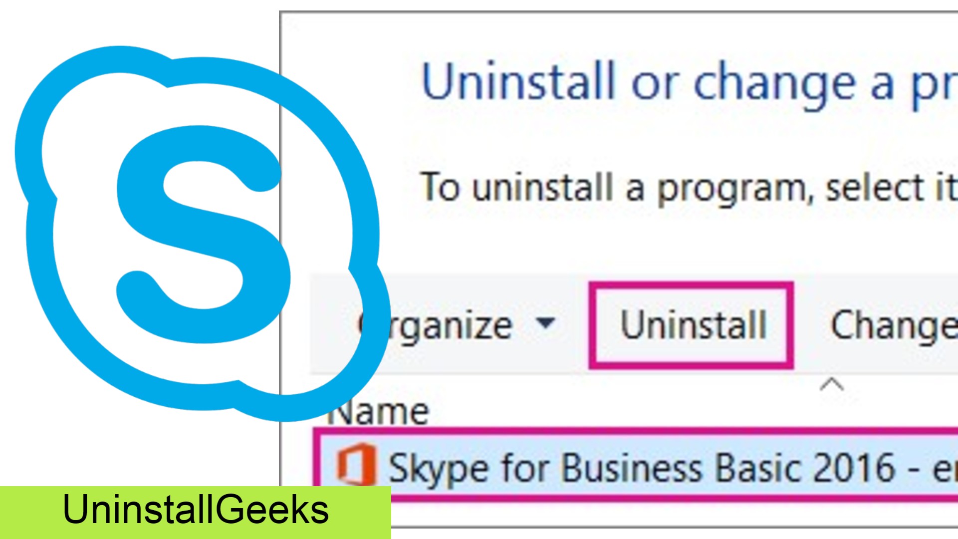 how to uninstall skype for business off computer