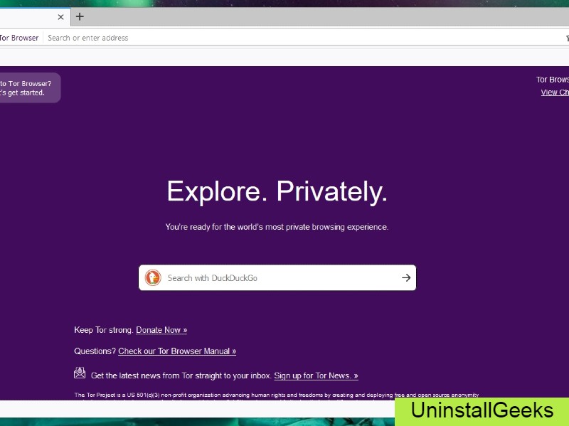 Uninstall Tor Browser