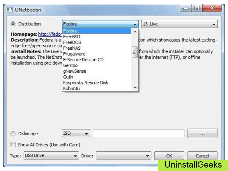 Uninstall Unetbootin