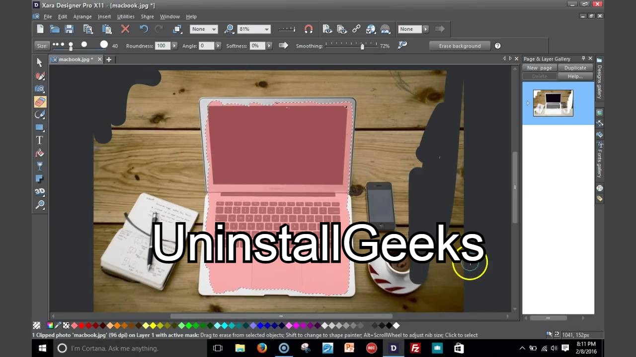 Uninstall Xara Designer Pro
