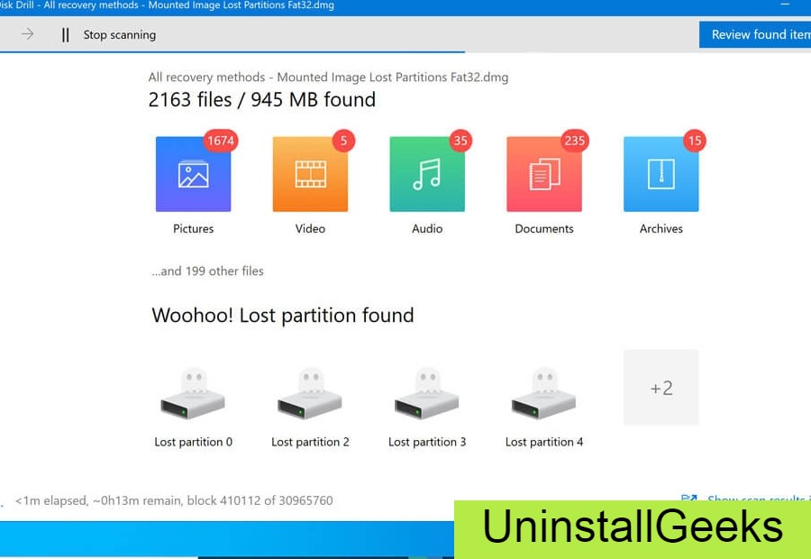 Uninstall Disk Drill