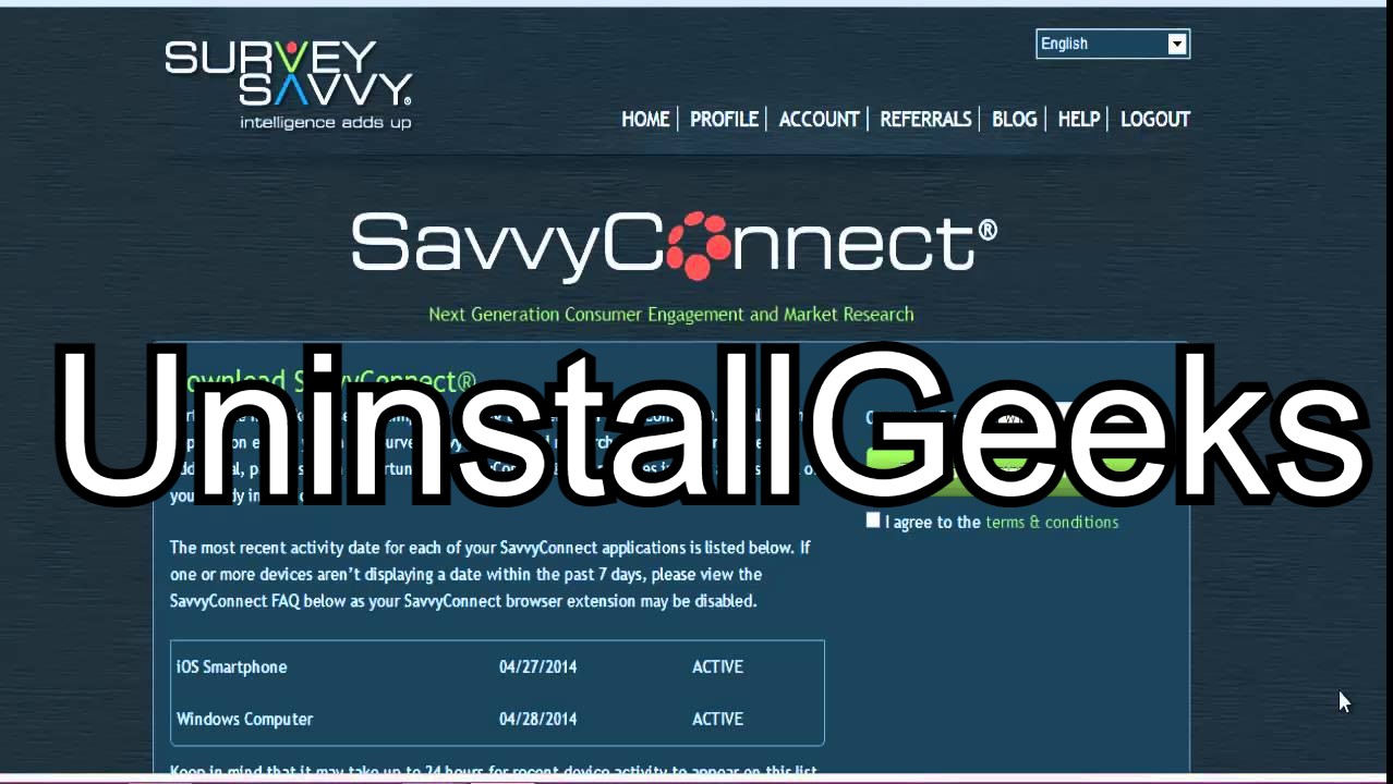 uninstall savvyconnect