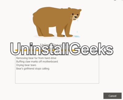 uninstall tunnelbear