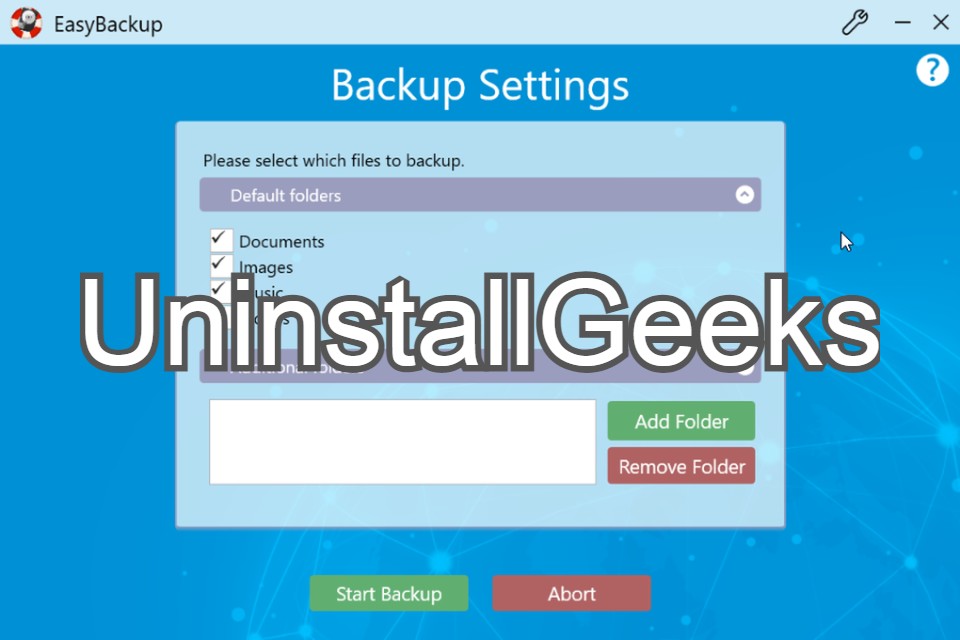 Uninstall abelssoft easybackup