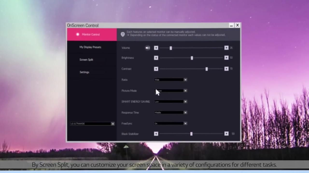 screen control software lg