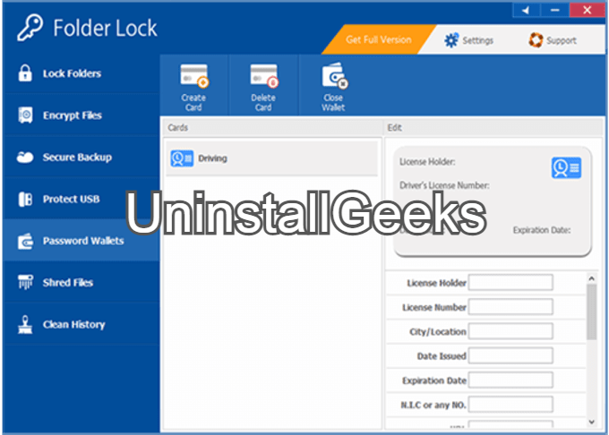 uninstall folder lock