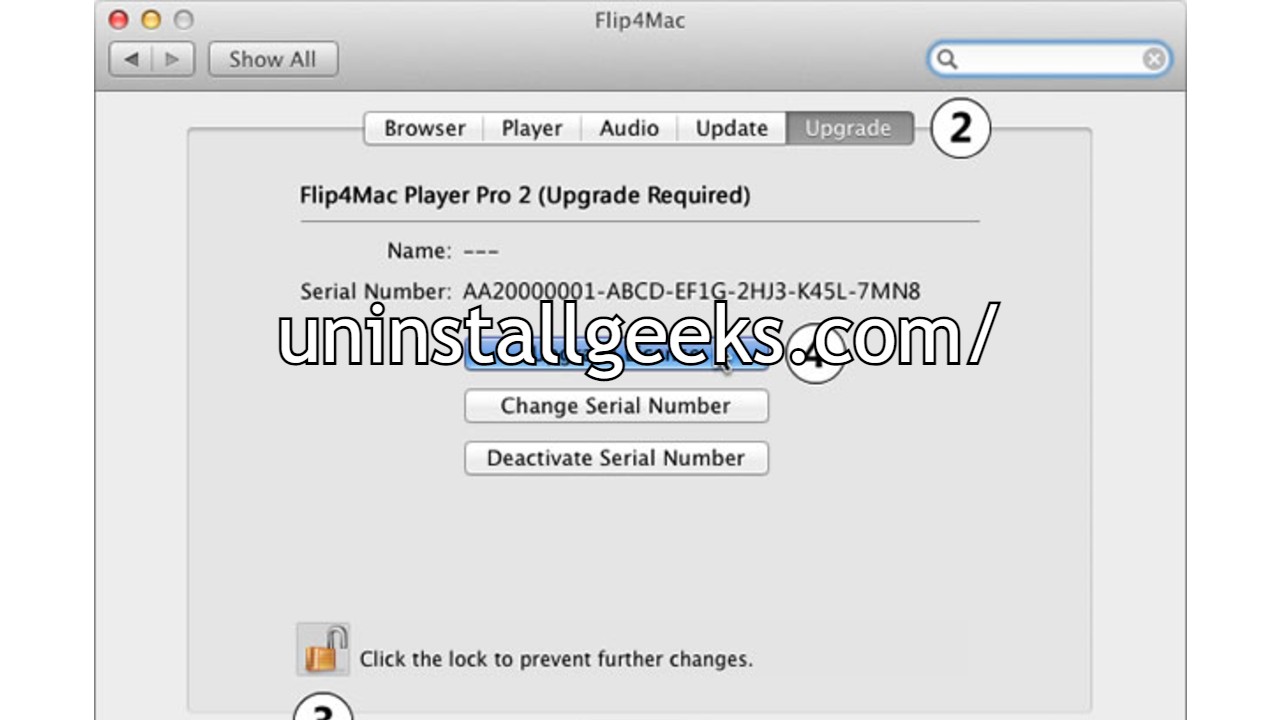 Uninstall Flip4Mac
